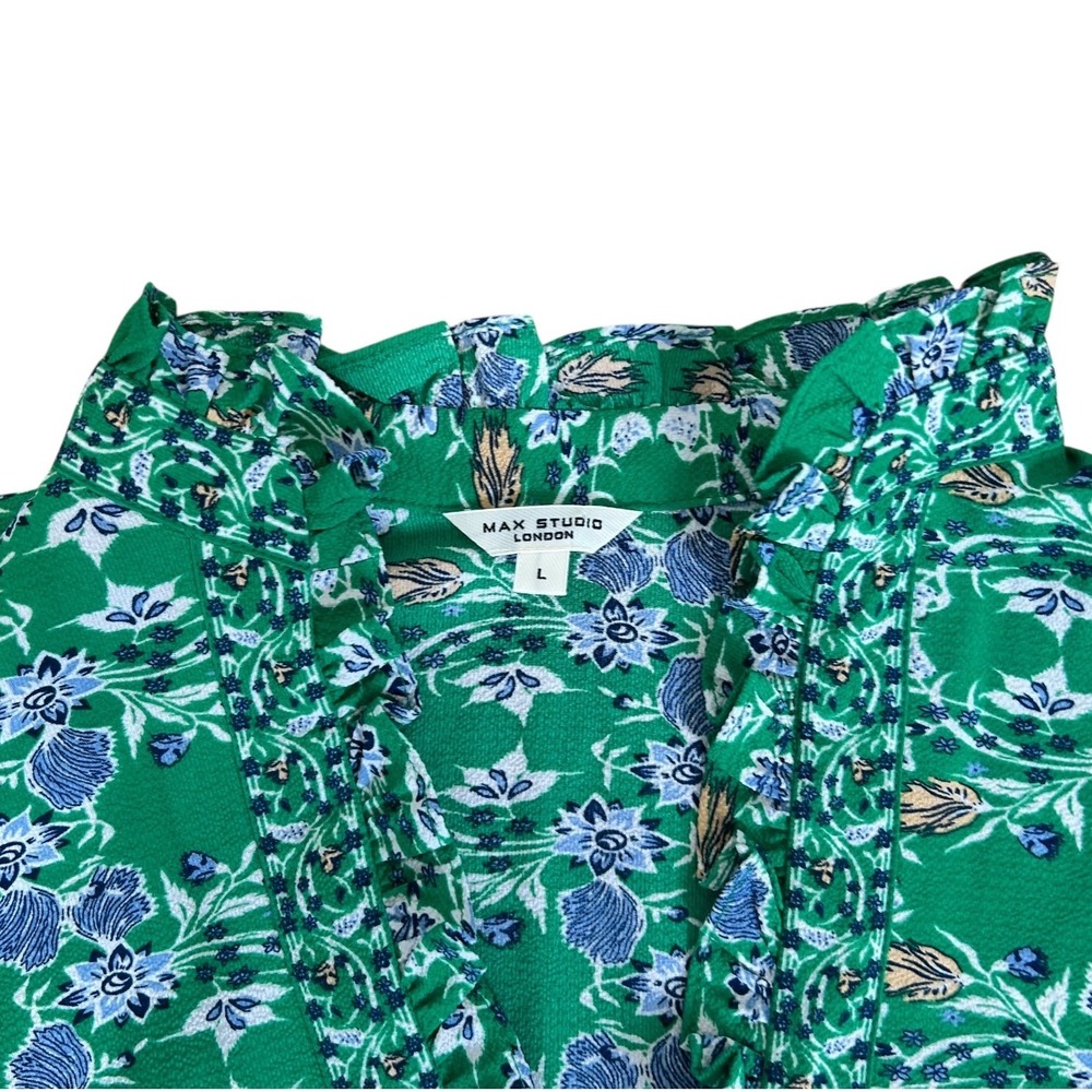 Max Studio Green Floral Maxi Dress - Picture 6 of 10